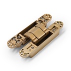 Петля скрытой установки LOCKLAND, 25×150 мм, с 3D-регулированием, цвет матовое золото - Фото 8