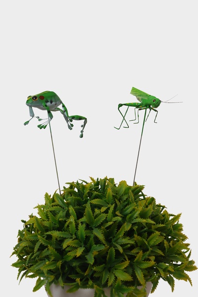 Набор штекеров «Лягушка и кузнечик», 3.5×4 см