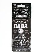 Ароматизатор в машину бумажный «23 февраля для папы», новая машина, 8×16.5 см - Фото 2