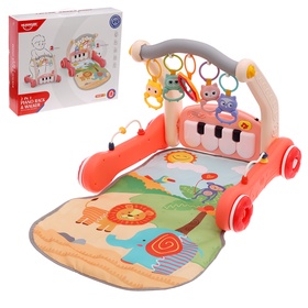 {{photo.Alt || photo.Description || 'УЦЕНКА Развивающий коврик-каталка «Сафари», 2 в 1, звуковые эффекты, цвет МИКС'}}