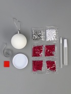 УЦЕНКА Ёлочный шар своими руками на новый год «Розовый», набор для творчества - Фото 2