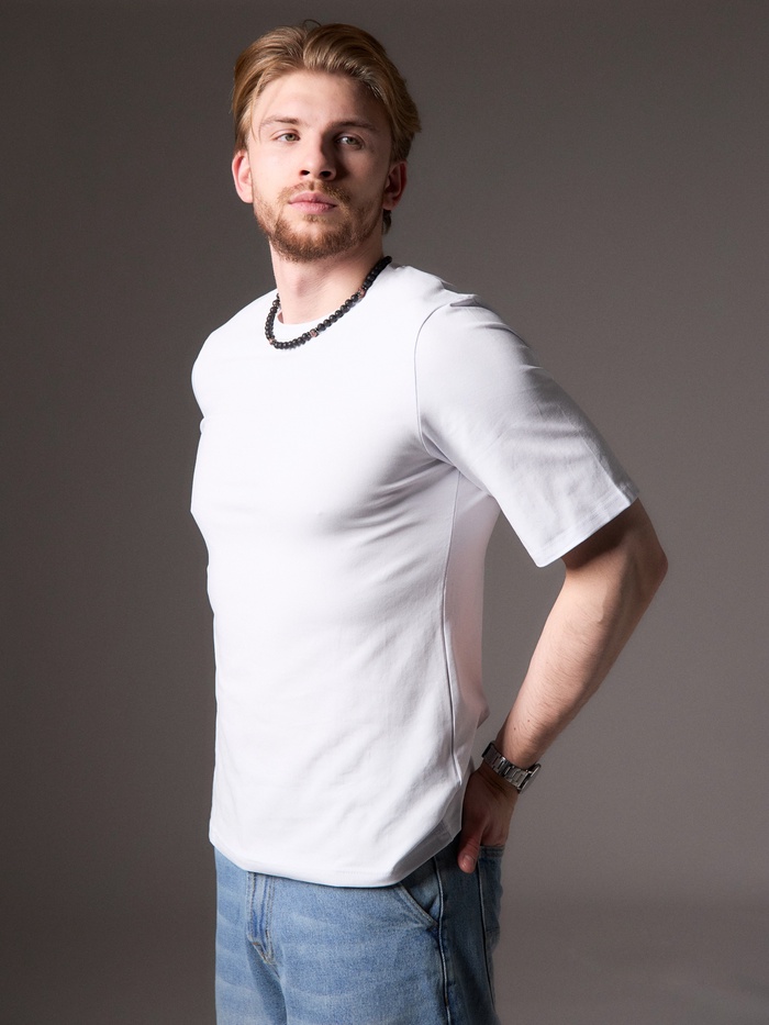 Футболка мужская MINAKU: Casual Collection MAN, размер 52, белая - Фото 1