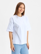 Футболка женская MINAKU: Casual Collection, белая, размер 42 - фото 32288004