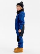 Комбинезон демисезонный для мальчиков MINAKU из Softshell на флисе, непромокаемый, тёмно-синий, рост 92 см - Фото 4