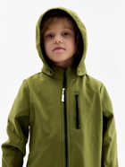Комбинезон демисезонный для мальчиков MINAKU из Softshell на флисе, непромокаемый, оливковый, рост 104 см - Фото 6