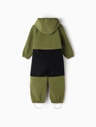 Комбинезон демисезонный для мальчиков MINAKU из Softshell на флисе, непромокаемый, оливковый, рост 110 см - Фото 11