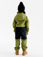 Комбинезон демисезонный для мальчиков MINAKU из Softshell на флисе, непромокаемый, оливковый, рост 116 см - Фото 4