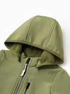 Комбинезон демисезонный для мальчиков MINAKU из Softshell на флисе, непромокаемый, оливковый, рост 128 см - Фото 8