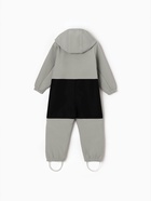 Комбинезон демисезонный для мальчиков MINAKU из Softshell на флисе, непромокаемый, серый, рост 104 см - Фото 11