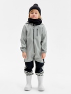 Комбинезон демисезонный для мальчиков MINAKU из Softshell на флисе, непромокаемый, серый, рост 116 см - Фото 3