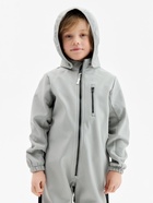 Комбинезон демисезонный для мальчиков MINAKU из Softshell на флисе, непромокаемый, серый, рост 116 см - Фото 5
