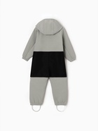 Комбинезон демисезонный для мальчиков MINAKU из Softshell на флисе, непромокаемый, серый, рост 122 см - Фото 11