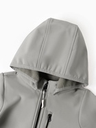 Комбинезон демисезонный для мальчиков MINAKU из Softshell на флисе, непромокаемый, серый, рост 122 см - Фото 8