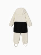 Комбинезон демисезонный для девочек MINAKU: Softshell, непромокаемый, бежевый, рост 104 см - Фото 10