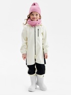 Комбинезон демисезонный для девочек MINAKU: Softshell на флисе, непромокаемый, бежевый, рост 122 см - Фото 3