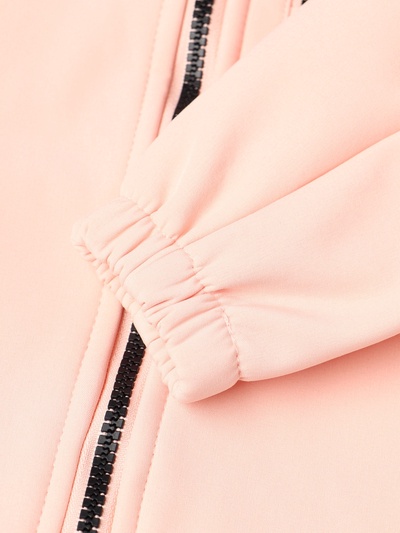 Комбинезон для девочки на флисе MINAKU: Softshell, непромокаемый, персиковый, рост 92 см