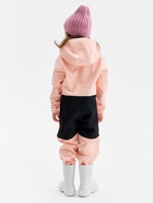 Комбинезон демисезонный для девочек MINAKU из Softshell на флисе, непромокаемый, персиковый, рост 116 см - Фото 5