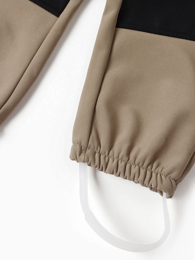 Комбинезон для девочки MINAKU: Softshell на флисе, непромокаемый, цвет хаки, рост 128 см