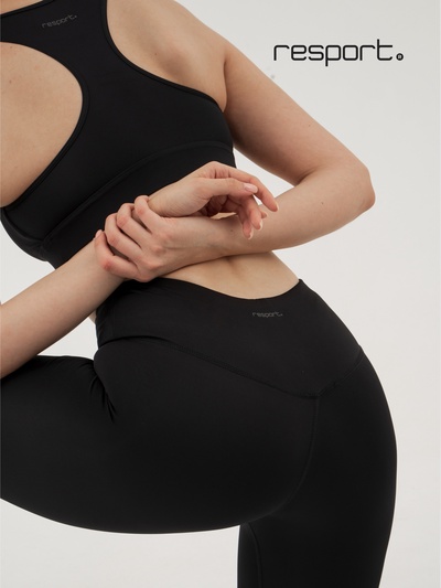 Легинсы спортивные женские Resport, размер 42, чёрные
