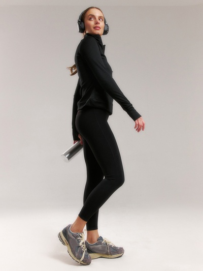 Легинсы женские спортивные Resport, размер 42 (XS), чёрные