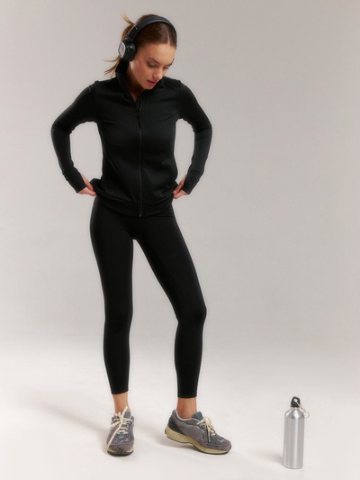 Легинсы женские спортивные Resport, размер 42 (XS), чёрные