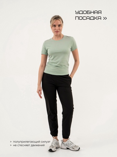 Брюки женские спортивные Resport, размер 46 (M), чёрные
