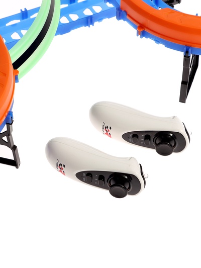 Автотрек «Стремительный мир», радиоуправление, 2 машинки, мёртвая петля, свет