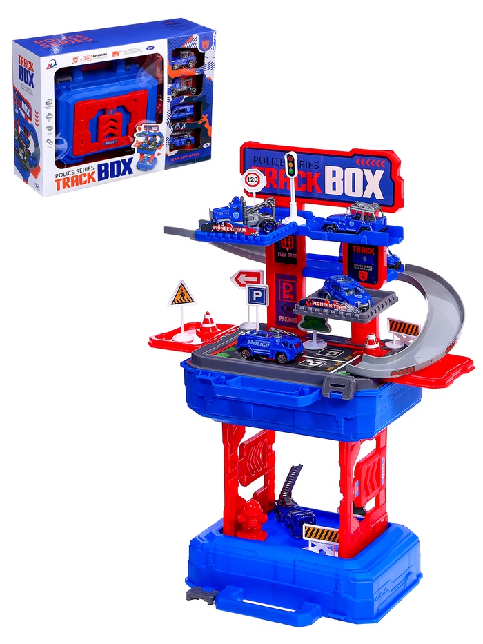 Парковка для машин «Полицейский участок», в чемодане - Фото 1