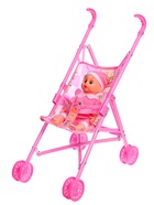 Пупс с коляской, 25 см, МИКС - Фото 2