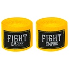 Бинты боксерские FIGHT EMPIRE, 3 метра (пара), цвет желтый - фото 322369772