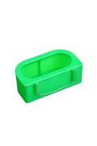 Навесная кормушка - поилка, 4×6×11 см, лотковая, пластик, Greengo - Фото 2