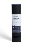 Коврик для фитнеса и йоги ONLYTOP, 183×61×0.8 см, черный/ультрамариновый - Фото 8