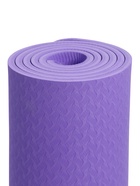 Коврик для фитнеса и йоги ONLYTOP, 183×61×0.8 см, фиолетовый/тёмно-фиолетовый - Фото 4