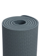 Коврик для фитнеса и йоги ONLYTOP, 183×61×0.8 см, графитовый/тёмно-серый - Фото 4