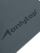 Коврик для фитнеса и йоги ONLYTOP, 183×61×0.8 см, графитовый/тёмно-серый - Фото 7