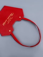 Сумка для цветов тиснение красная, «Самой прекрасной», влагостойкая, 23×15×9 см - Фото 5