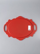 УЦЕНКА Поднос деревянный «Хохлома», овал, ручная роспись, 41×25 см - Фото 4