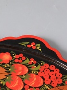 УЦЕНКА Поднос деревянный «Хохлома», овал, ручная роспись, 41×25 см - Фото 6