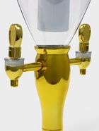 Башня пивная VaviloneDouble, колба 3 л, ёмкость для льда, подсветка, пластик, золотистая - Фото 3