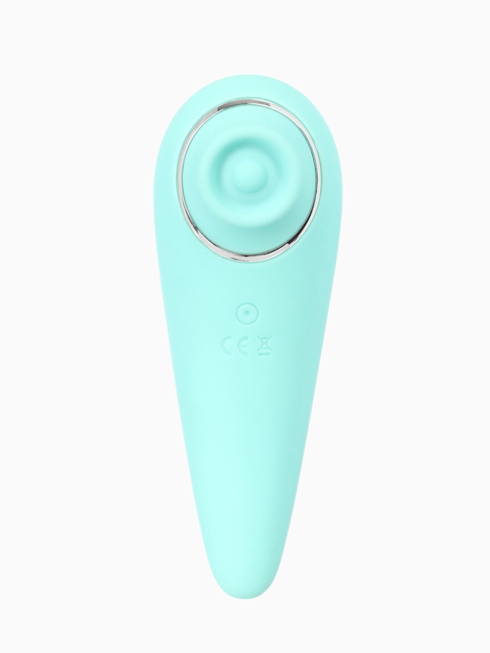 Вибратор вакуумно-волновой, 6 режимов, 13.4×5 см, USB, бирюзовый - Фото 1