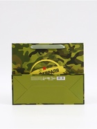 Пакет подарочный вертикальный «23 февраля», ML 23×27×11.5 см - Фото 5