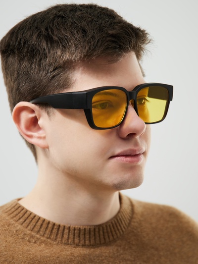 Очки для водителя, антиблик, антифары, uv 380, ширина 14.3 см, дужка 15.4 см