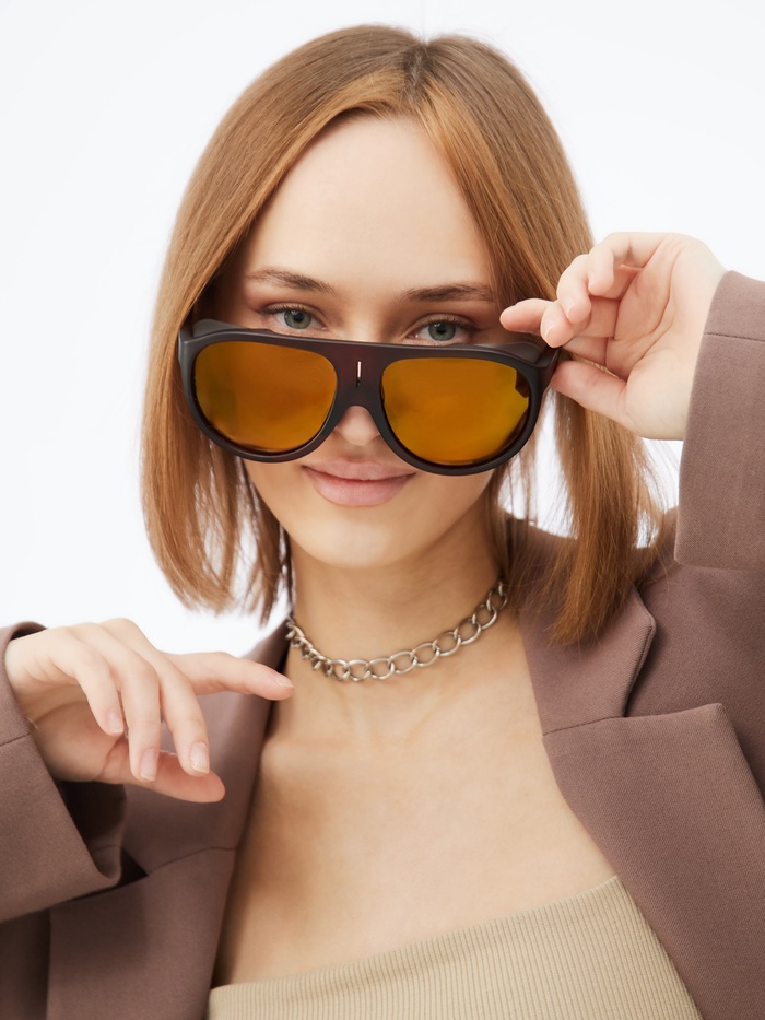 Очки солнцезащитные «Маска», uv 400, ширина линзы 6.2 см