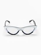 Очки для компьютера женские, имиджевые, ширина 15.2 см, дужка 14 см, линза 6.8×4.5 см, белые - Фото 3