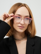 Очки для компьютера женские, имиджевые, ширина 13.8 см, дужка 13.8 см, линза 6.3×4.6 см, розовые - Фото 4