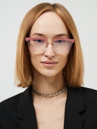 Очки для компьютера женские, имиджевые, ширина 13.8 см, дужка 13.8 см, линза 6.3×4.6 см, розовые - Фото 5