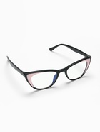 Очки для компьютера женские, имиджевые, ширина 14.4 см, дужка 13.8 см, линза 6.5×4.2 см, чёрные - Фото 2