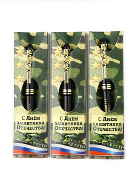 Ручка шариковая, синяя паста, набор 3 шт. «Настоящий герой»