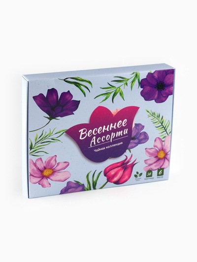 Чай на 8 марта, подарочный, «Весеннее ассорти», 36 пакетиков