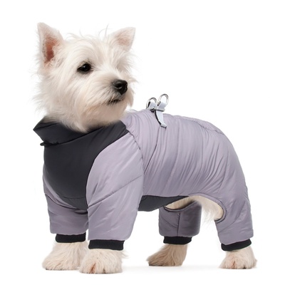 Комбинезон «Тренд», оксфорд, L (ДС 32, ОШ 33, ОГ 43 см, вес 9-11 кг), серый